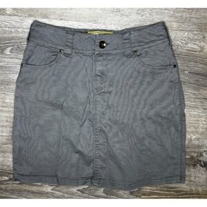 Aventura Earthy Women's Organic Cotton Gray Skirt Casual Outdoor Size 6